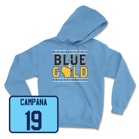 Championship Blue Women's Soccer State Hoodie Youth Small / Alex Campana | #19