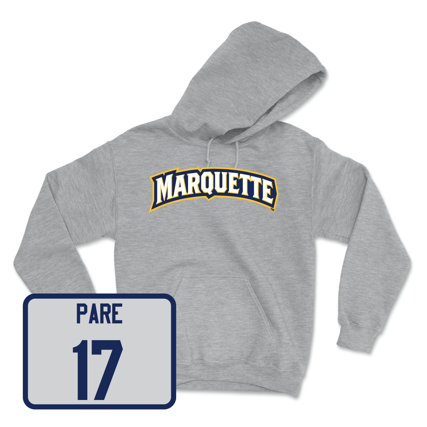 Sport Grey Men's Soccer Wordmark Hoodie - Kyle Bebej