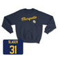 Navy Men's Lacrosse Script Crew Small / Adam Slager | #31