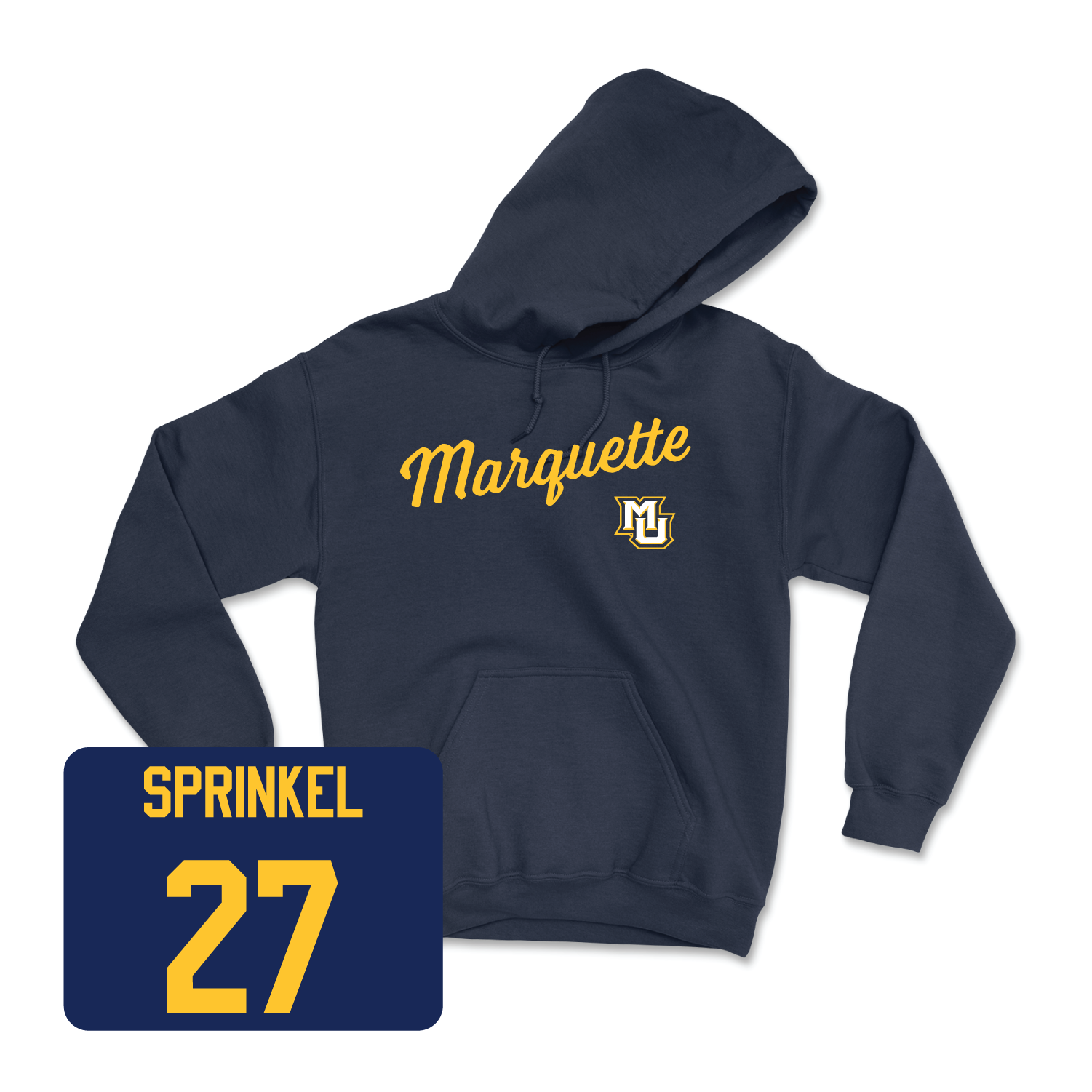 Navy Women's Lacrosse Script Hoodie Large / Ava Sprinkel | #27