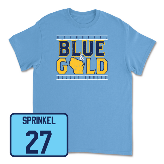 Championship Blue Women's Lacrosse State Tee Youth Small / Ava Sprinkel | #27