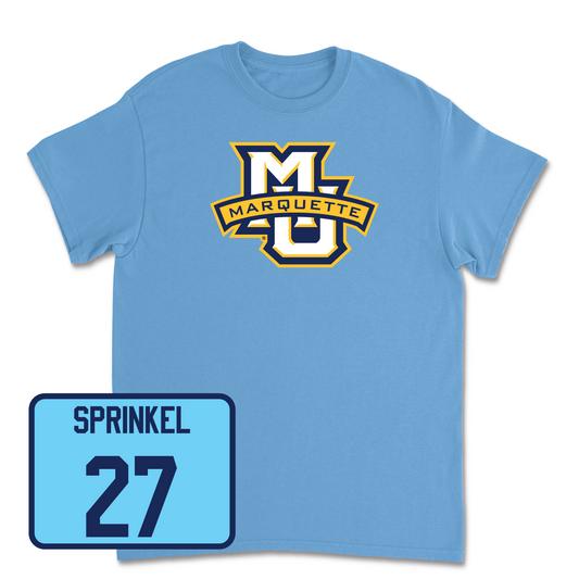 Championship Blue Women's Lacrosse Marquette Tee Youth Small / Ava Sprinkel | #27