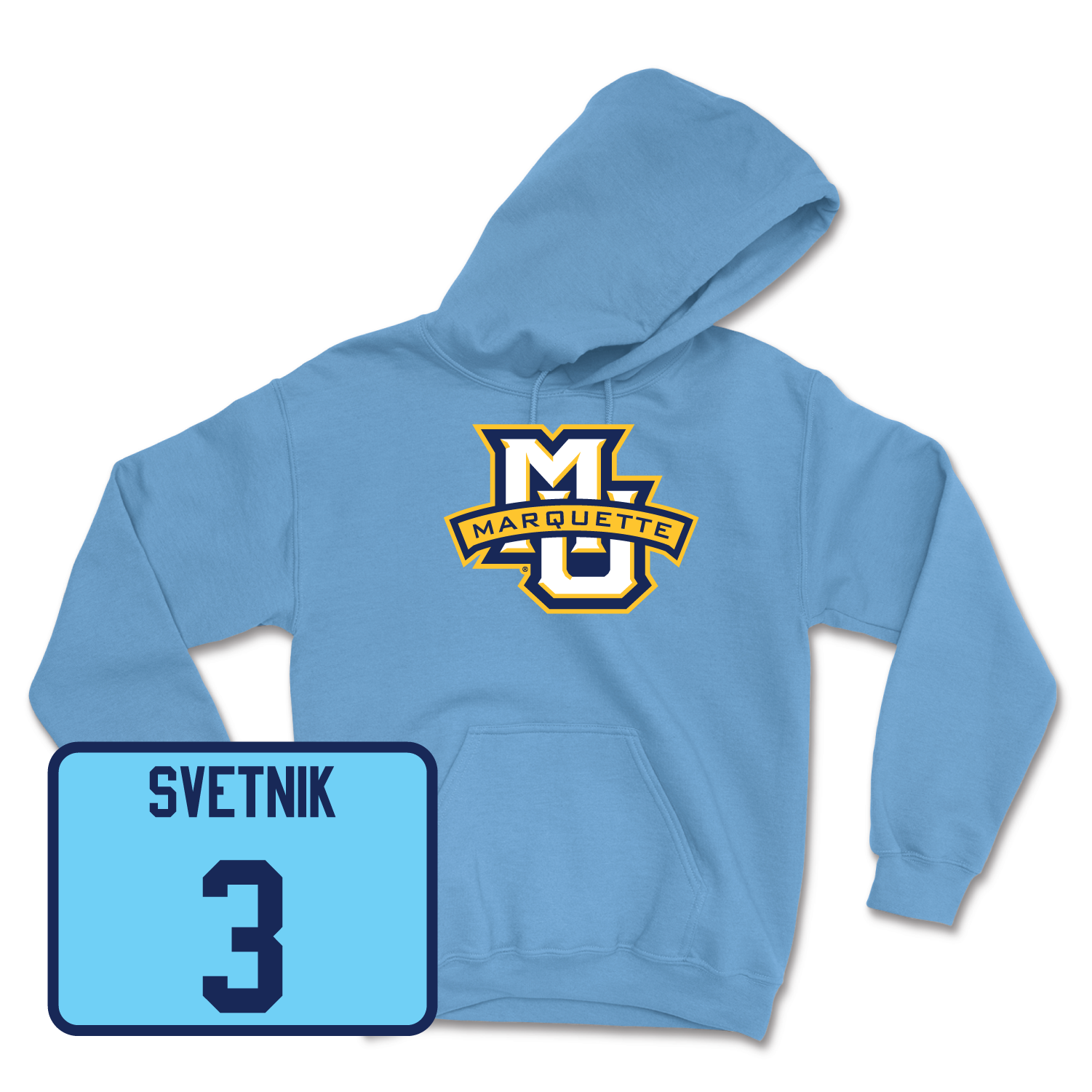 Championship Blue Women's Volleyball Marquette Hoodie 3X-Large / Anastasija Svetnik | #3