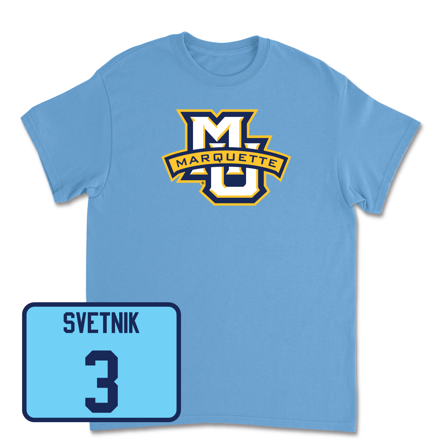 Championship Blue Women's Volleyball Marquette Tee Medium / Anastasija Svetnik | #3