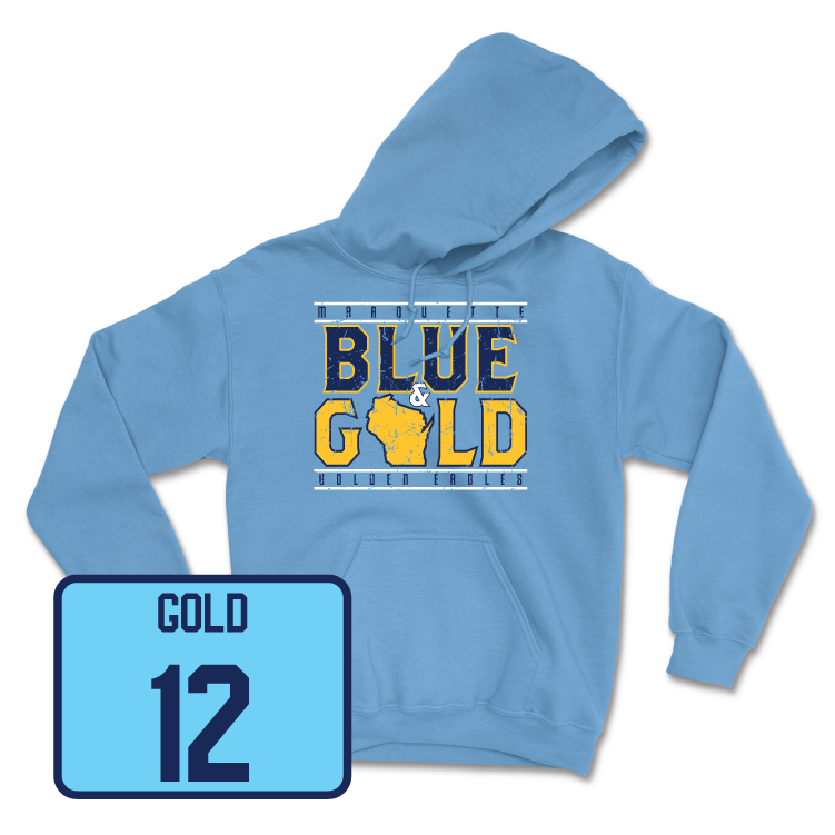 Championship Blue Men's Basketball State Hoodie - Ben Gold