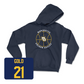 Navy Men's Basketball Hardwood Hoodie Small / Ben Gold | #21