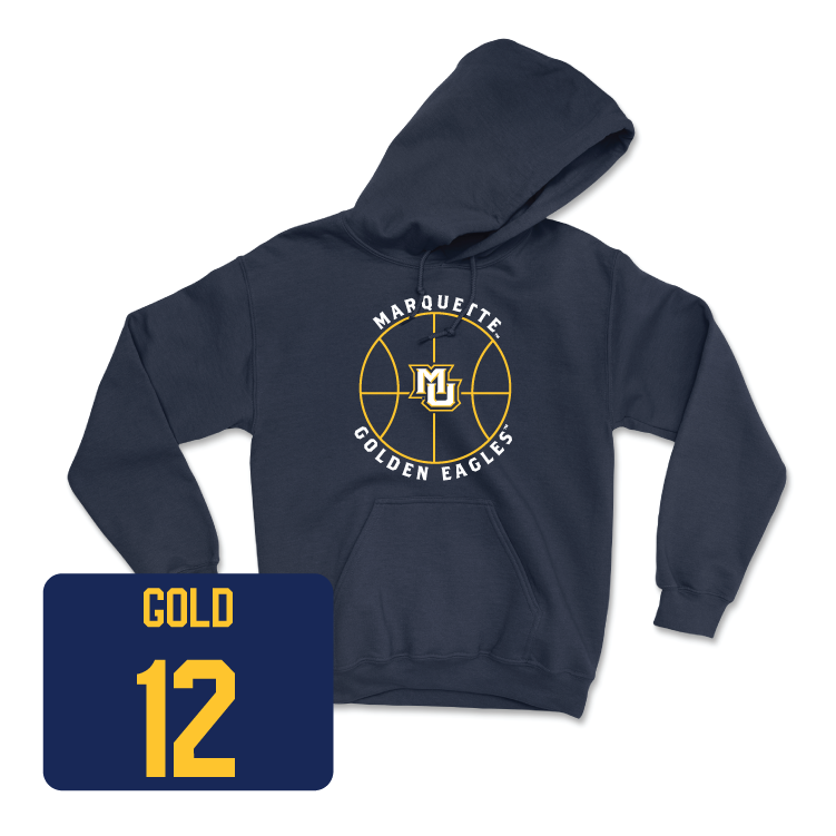 Navy Men's Basketball Hardwood Hoodie - Ben Gold