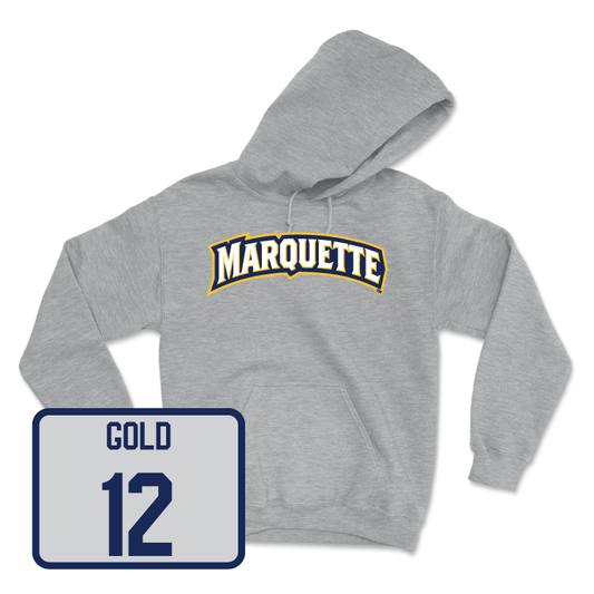 Sport Grey Men's Basketball Wordmark Hoodie - Ben Gold