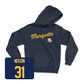 Navy Women's Lacrosse Script Hoodie - Brynna Nixon
