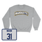 Sport Grey Women's Lacrosse Wordmark Crew Medium / Brynna Nixon | #31