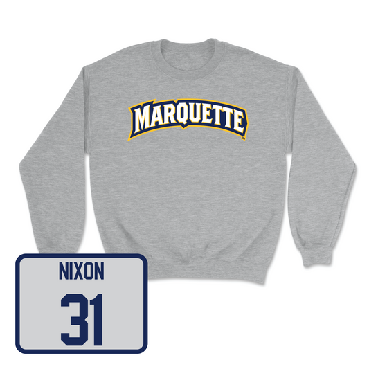 Sport Grey Women's Lacrosse Wordmark Crew - Brynna Nixon