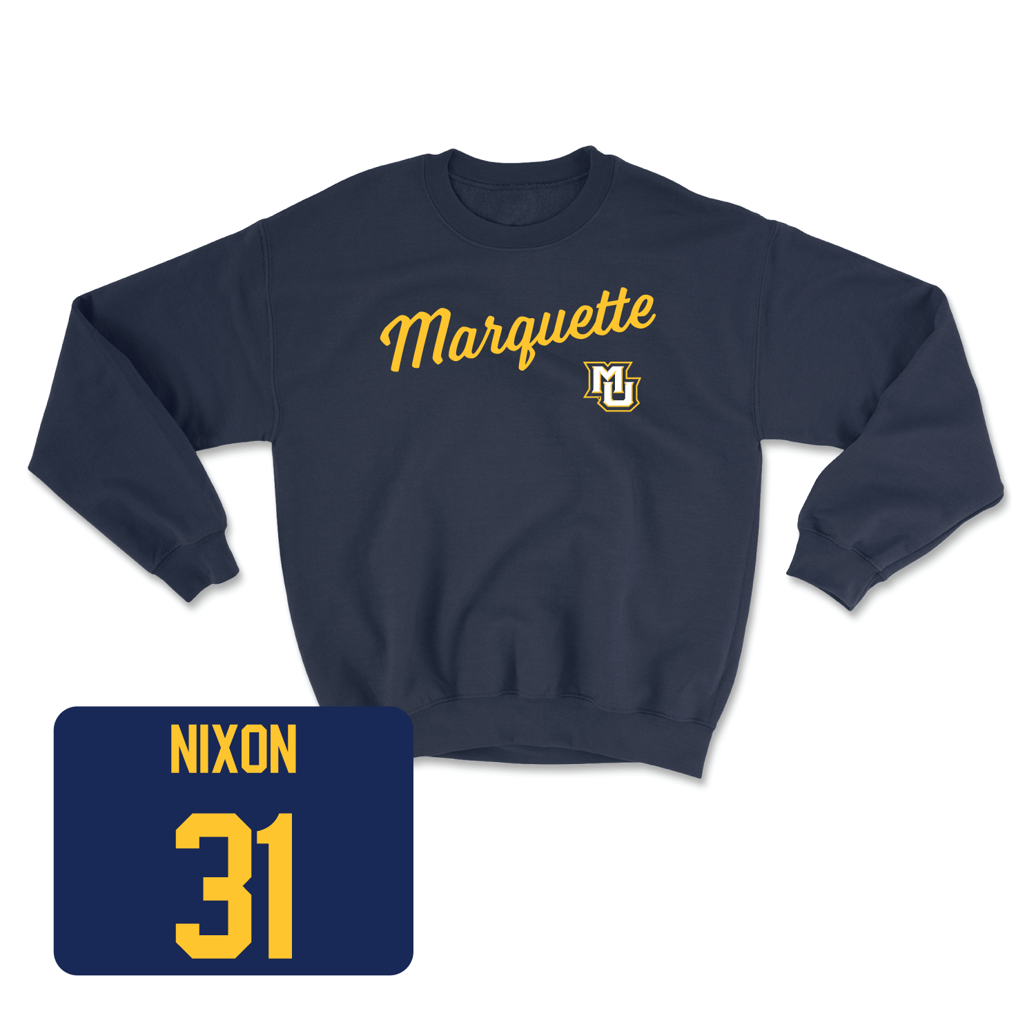 Navy Women's Lacrosse Script Crew Medium / Brynna Nixon | #31