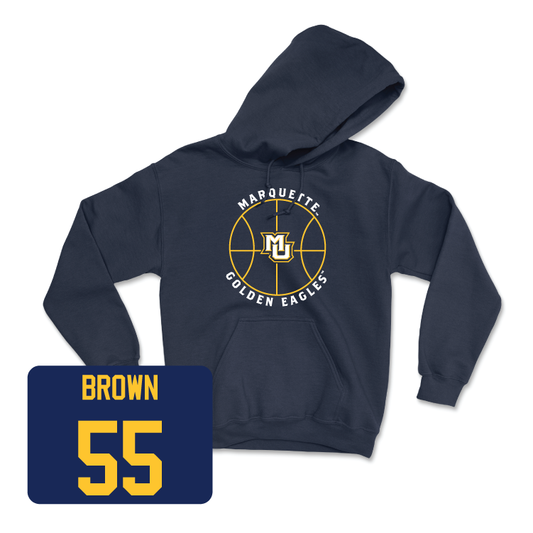 Navy Men's Basketball Hardwood Hoodie - Cameron Brown