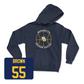 Navy Men's Basketball Hardwood Hoodie 2X-Large / Cameron Brown | #55