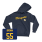 Navy Men's Basketball Script Hoodie - Cameron Brown