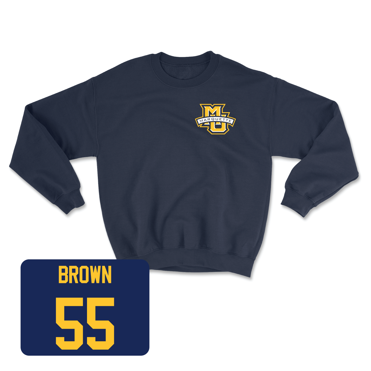 Navy Men's Basketball Classic Crew Small / Cameron Brown | #55