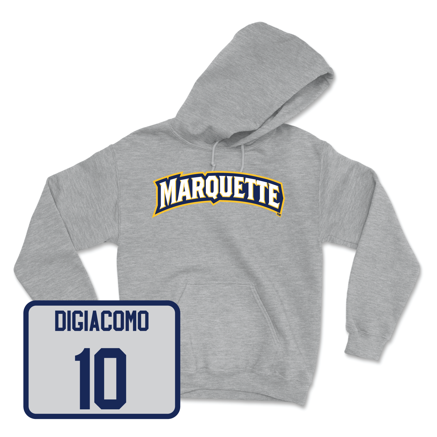 Sport Grey Men's Lacrosse Wordmark Hoodie 3X-Large / Charlie DiGiacomo | #10