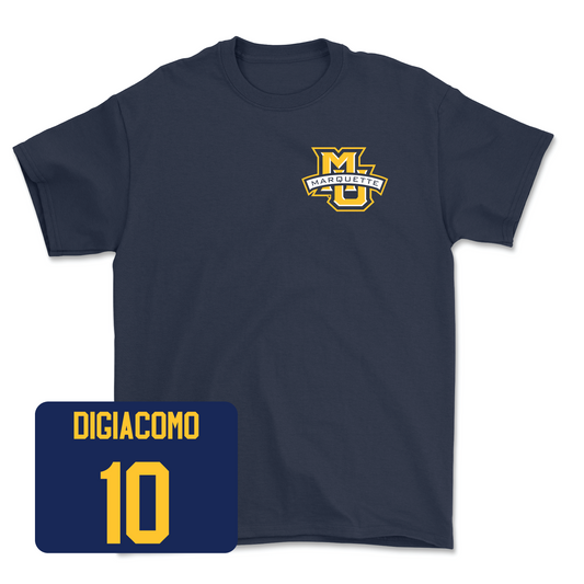 Navy Men's Lacrosse Classic Tee Youth Small / Charlie DiGiacomo | #10