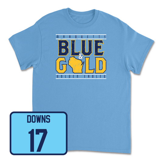 Championship Blue Women's Soccer State Tee Youth Small / Cate Downs | #17