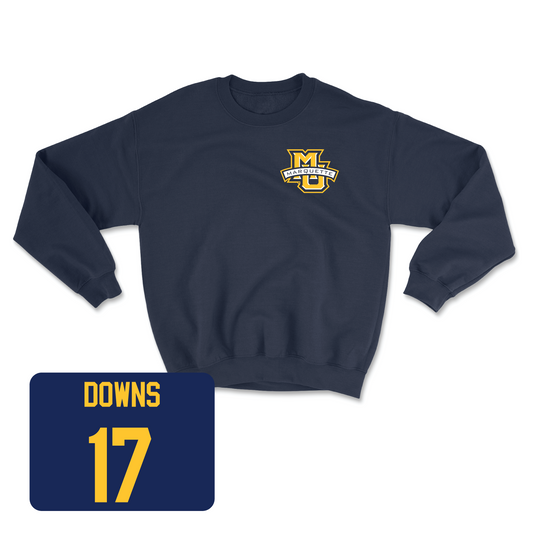 Navy Women's Soccer Classic Crew Youth Small / Cate Downs | #17