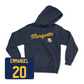 Navy Men's Lacrosse Script Hoodie Small / Cole Emmanuel | #20