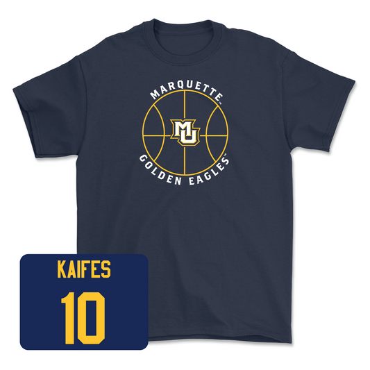 Navy Women's Basketball Hardwood Tee Youth Small / Claire Kaifes | #10