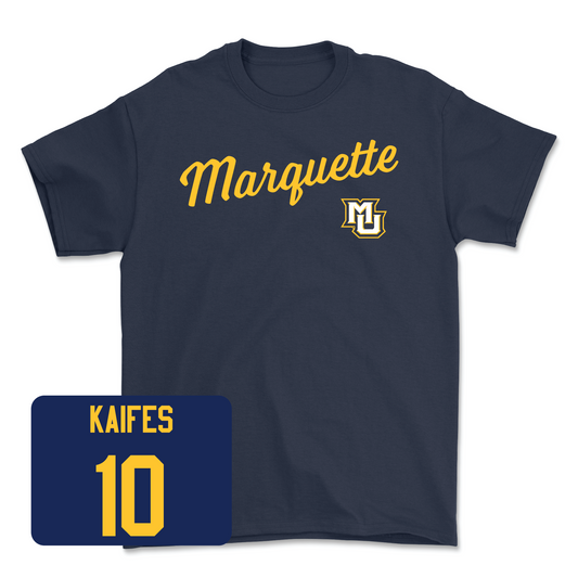 Navy Women's Basketball Script Tee Youth Small / Claire Kaifes | #10