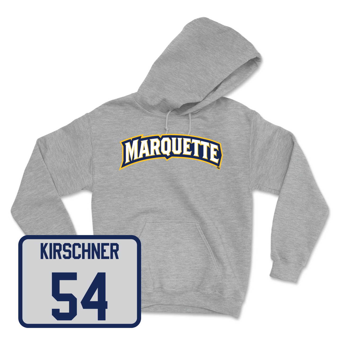 Sport Grey Men's Lacrosse Wordmark Hoodie Small / Christopher Kirschner | #54