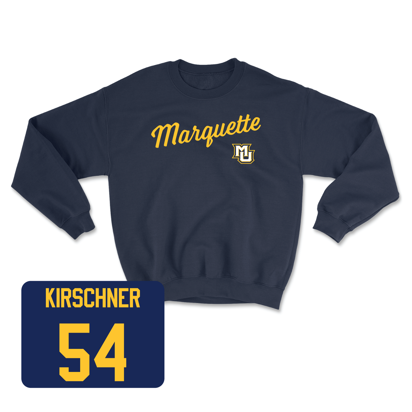 Navy Men's Lacrosse Script Crew Small / Christopher Kirschner | #54