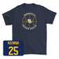 Navy Men's Basketball Hardwood Tee Medium / Caleb Kozinski | #25