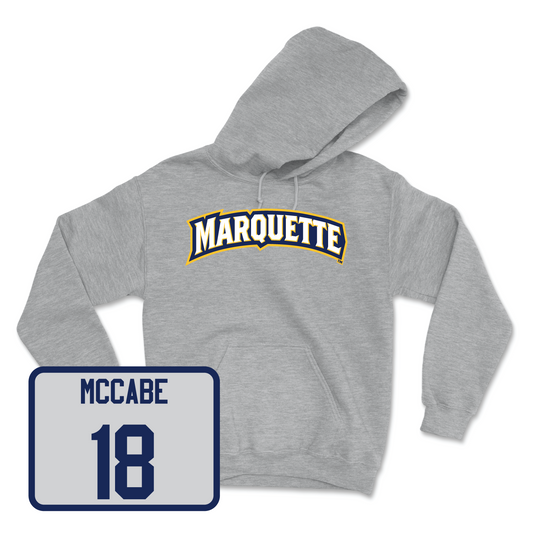 Sport Grey Men's Lacrosse Wordmark Hoodie Youth Small / Conor McCabe | #18