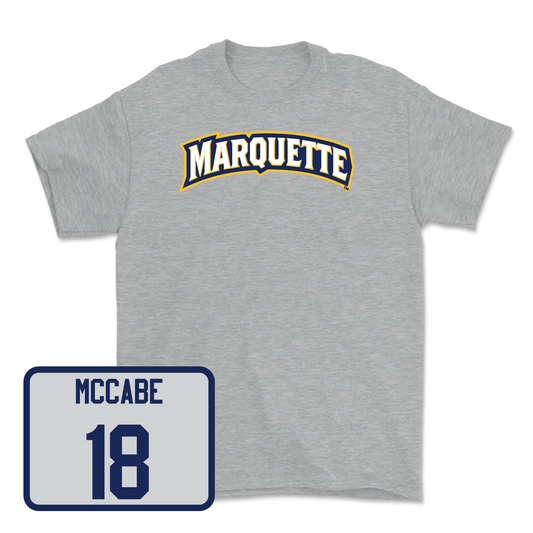 Sport Grey Men's Lacrosse Wordmark Tee Youth Small / Conor McCabe | #18
