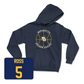 Navy Men's Basketball Hardwood Hoodie Small / Chase Ross | #5