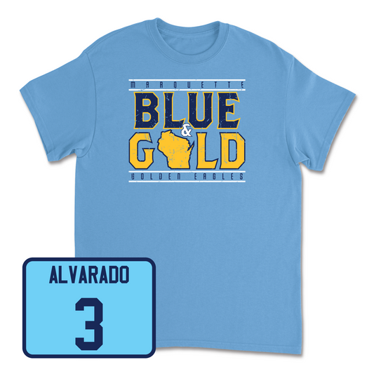 Championship Blue Men's Soccer State Tee Youth Small / Diegoarmando Alvarado | #3