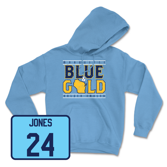 Championship Blue Men's Soccer State Hoodie Youth Small / Donovan Jones | #24