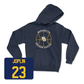 Navy Men's Basketball Hardwood Hoodie Medium / David Joplin | #23