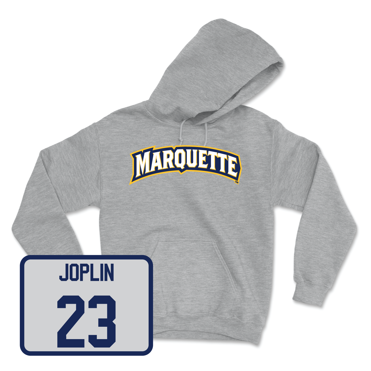 Sport Grey Men's Basketball Wordmark Hoodie Small / David Joplin | #23