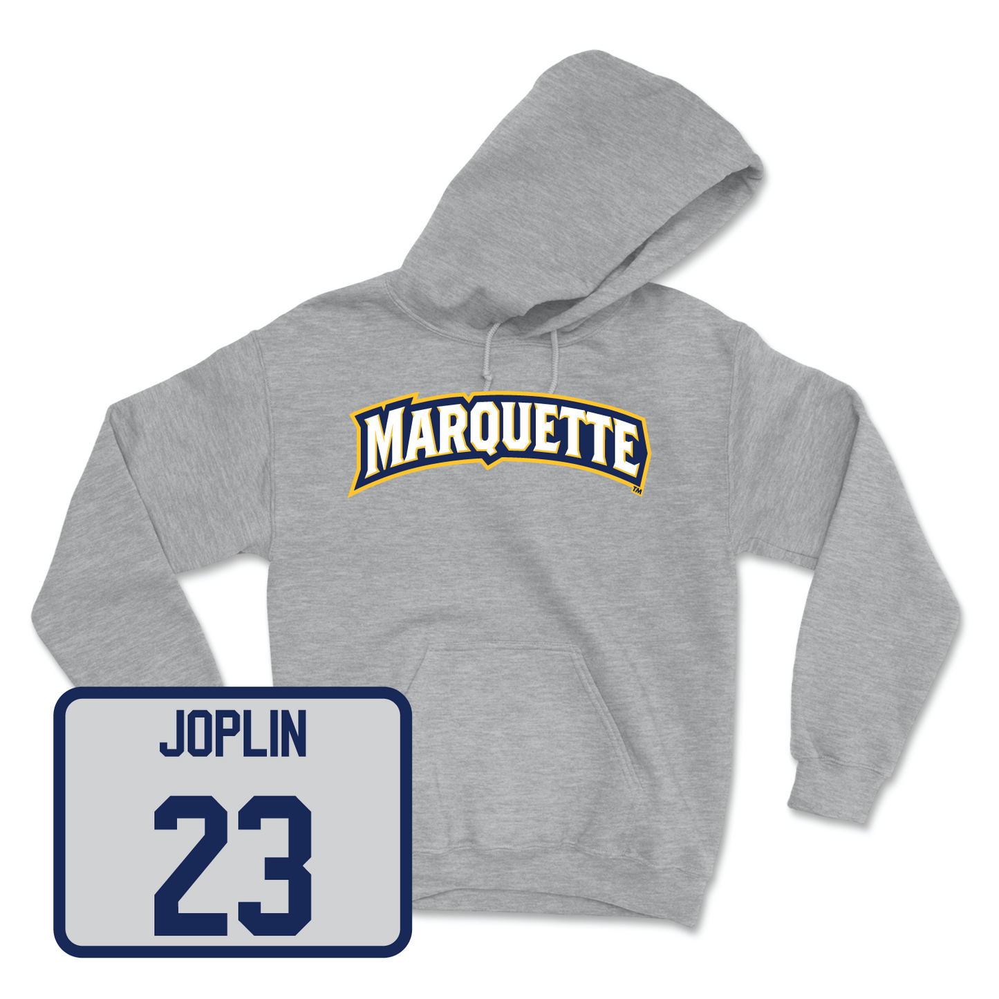 Sport Grey Men's Basketball Wordmark Hoodie Medium / David Joplin | #23