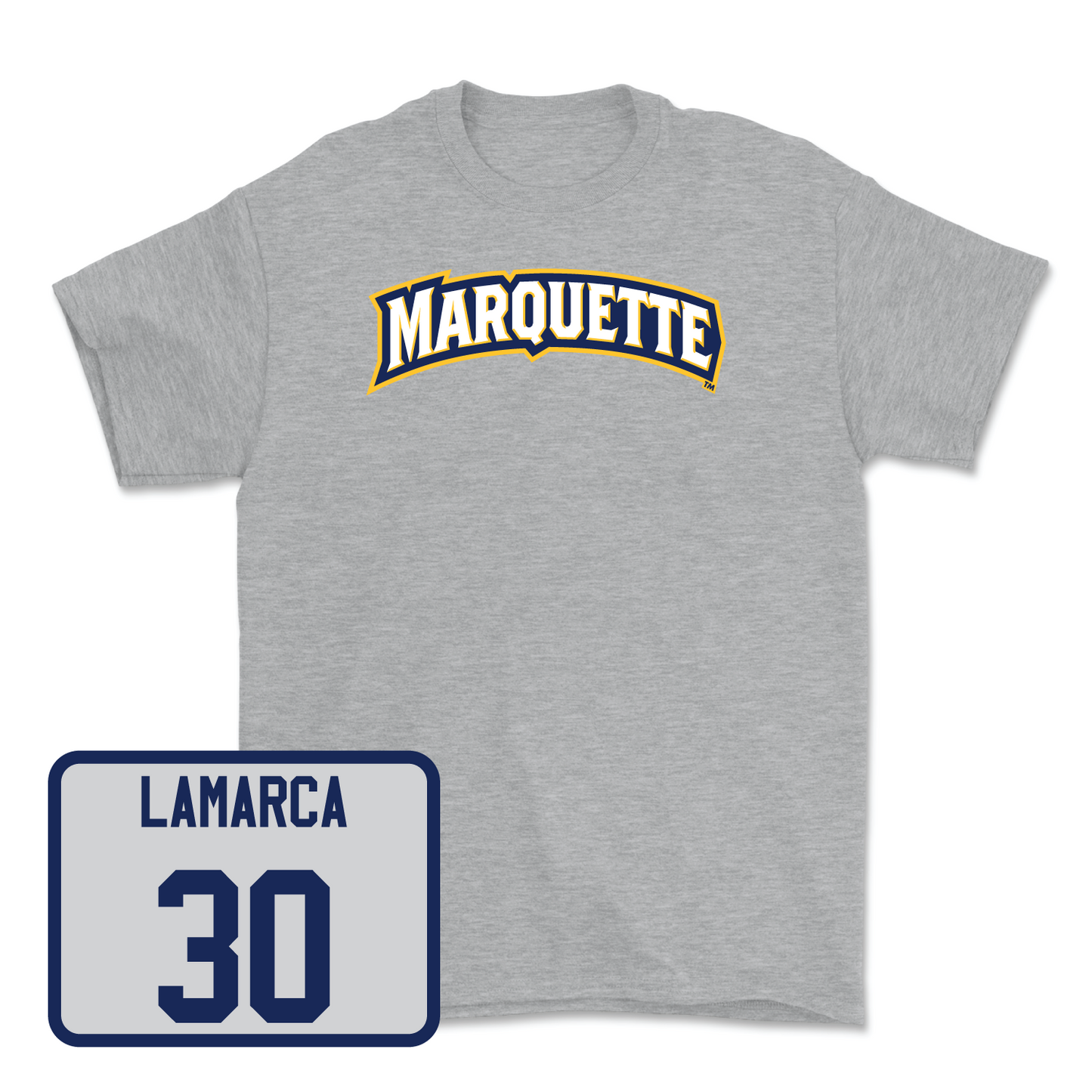 Sport Grey Men's Lacrosse Wordmark Tee Small / David Lamarca | #30