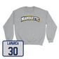 Sport Grey Men's Lacrosse Wordmark Crew Small / David Lamarca | #30