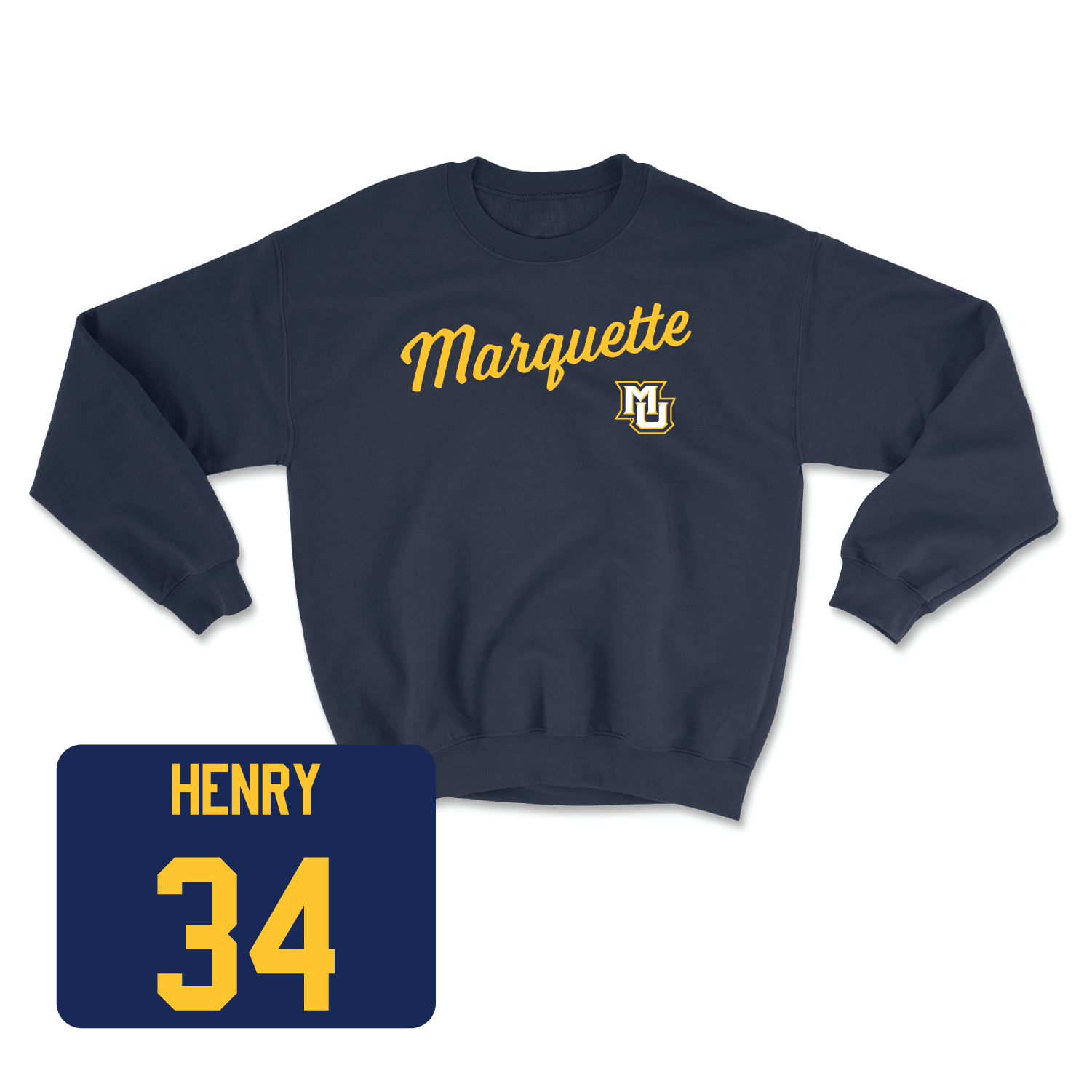 Navy Women's Lacrosse Script Crew Small / Ellie Henry | #34