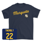 Navy Women's Soccer Script Tee - Alexa Maletis