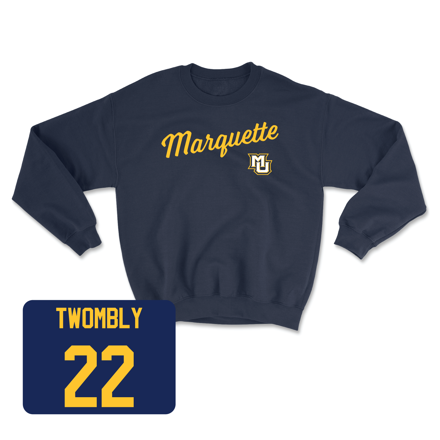 Navy Women's Soccer Script Crew Small / Elsi Twombly | #22