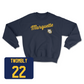 Navy Women's Soccer Script Crew Youth Large / Elsi Twombly | #22