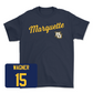 Navy Women's Lacrosse Script Tee Small / Elle Wagner | #15