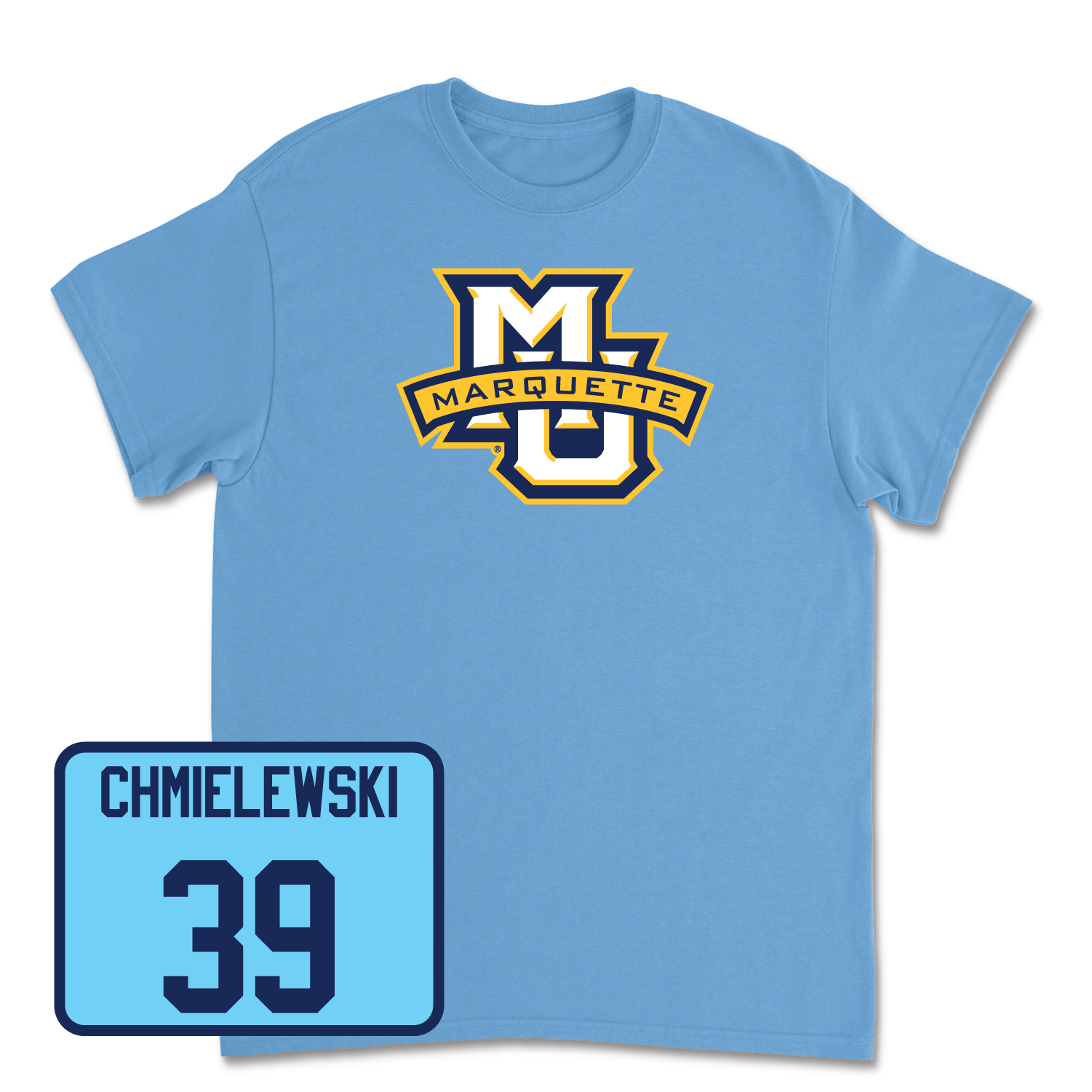 Championship Blue Women's Lacrosse Marquette Tee Small / Faith Chmielewski | #39