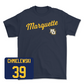 Navy Women's Lacrosse Script Tee Small / Faith Chmielewski | #39