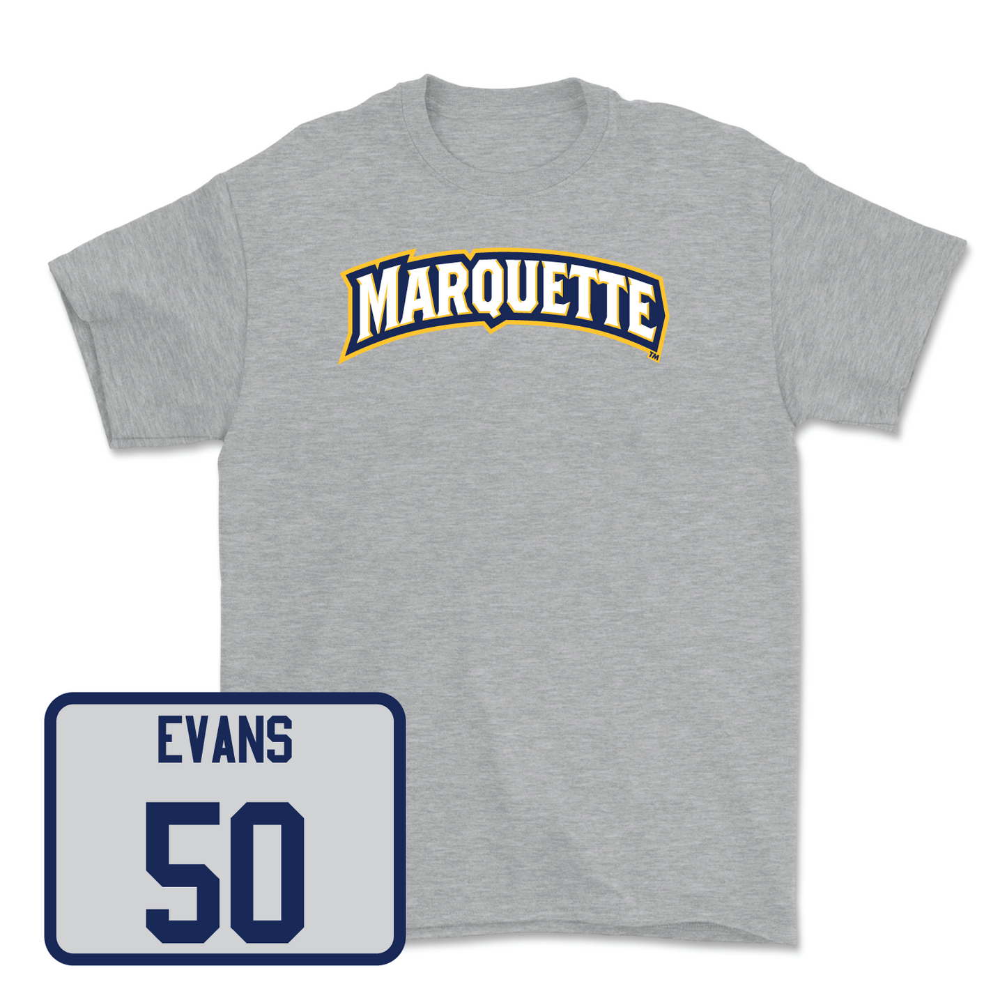 Sport Grey Men's Lacrosse Wordmark Tee 2 Small / Grant Evans | #50