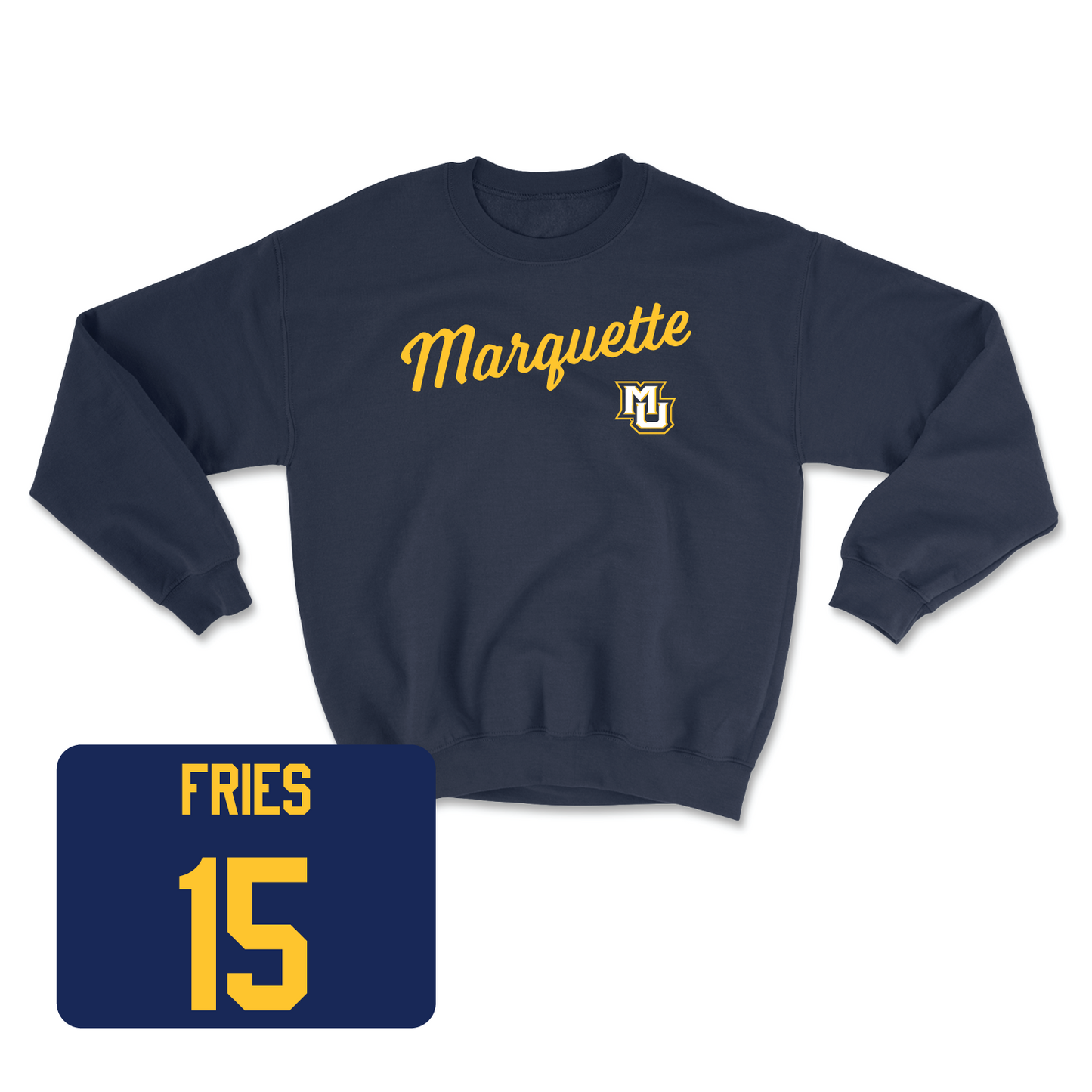 Navy Men's Lacrosse Script Crew 2 Youth Small / Griffin Fries | #15