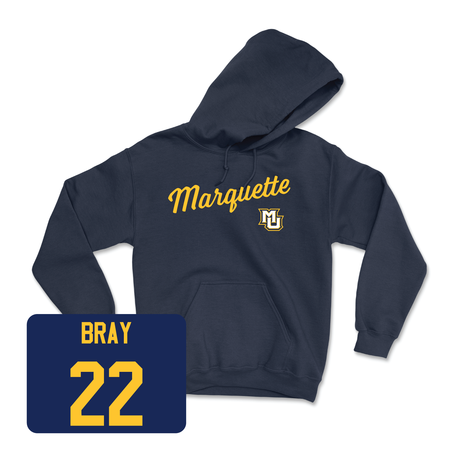 Navy Women's Volleyball Script Hoodie Small / Hattie Bray | #22